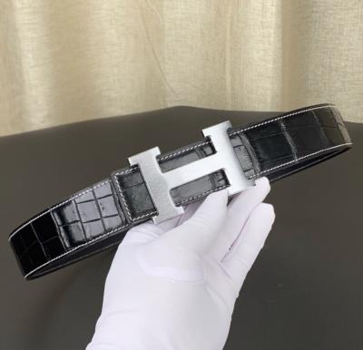 cheap quality Hermes crocodile Belt Model No. 600